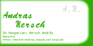 andras mersch business card